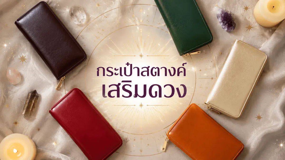 สีกระเป๋าสตางค์เสริมดวงด้านต่างๆ เลือกสีตามเป้าหมาย
